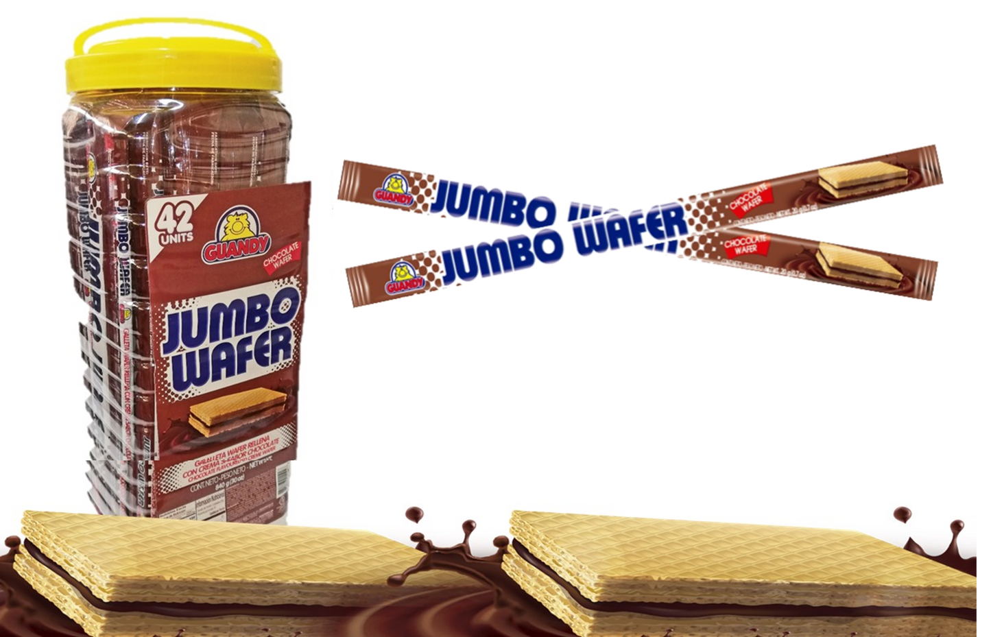 GALLETA JUMBO WAFER 20G 42 UNIDADES
