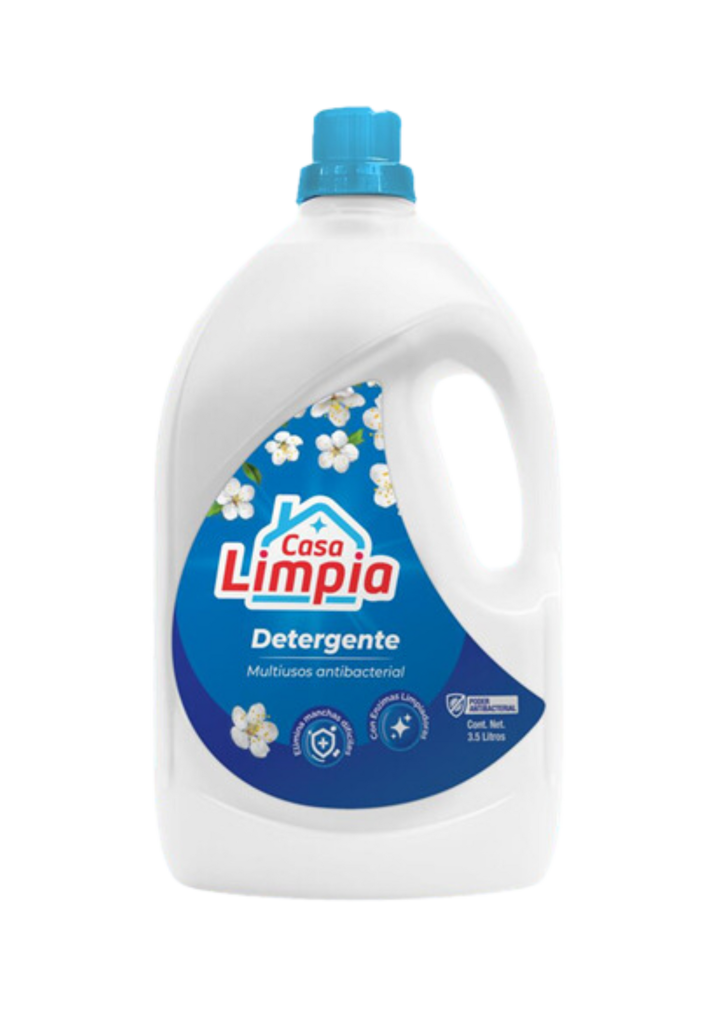 CASA LIMPIA DETERGENTE DE ROPA ANTIBACTERIAL 3.5L