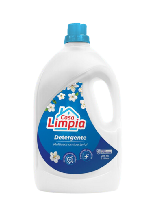 CASA LIMPIA DETERGENTE DE ROPA ANTIBACTERIAL 3.5L