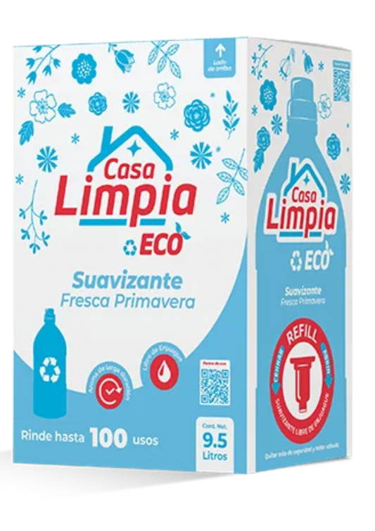 CASA LIMPIA SUAVIZANTE LIBRE ENJUAGUE ECO BAGINBOX 9.5L