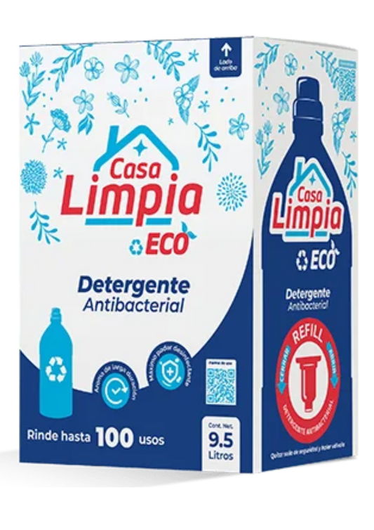 CASA LIMPIA DETERGENTE  MULTIUSO ECO BAGINBOX 9.5L