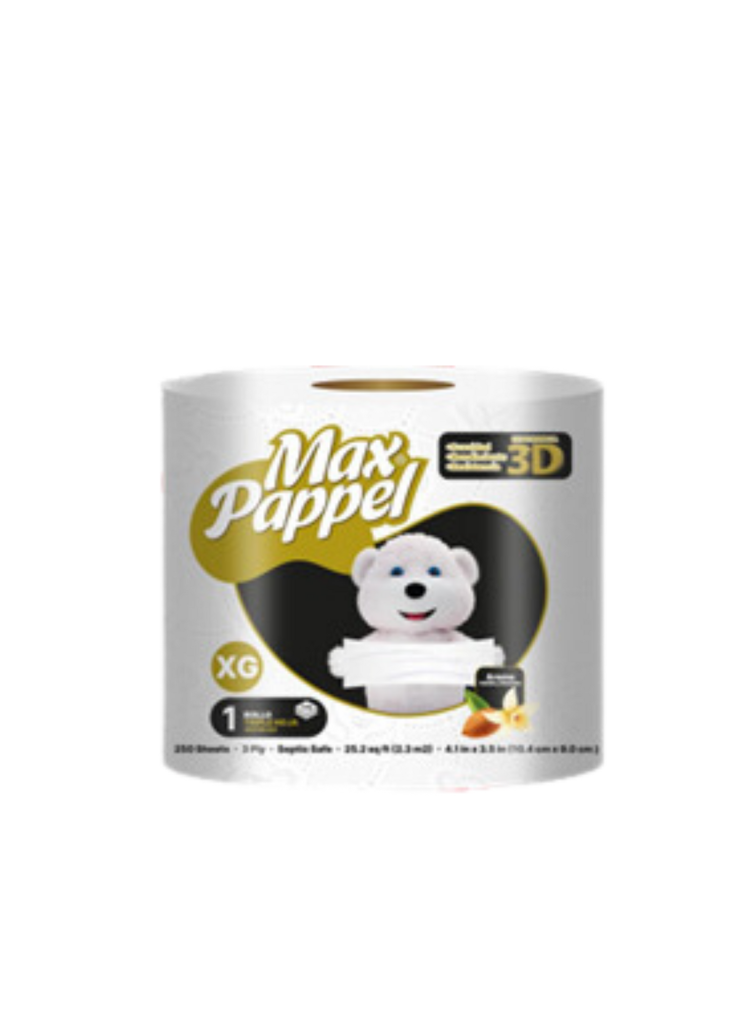 MAX PAPPEL DORADO PAQUETE DE 24 ROLLOS HOJAS TRIPLES