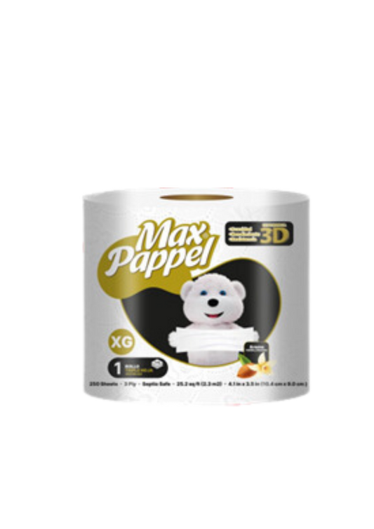 MAX PAPPEL DORADO PAQUETE DE 24 ROLLOS HOJAS TRIPLES