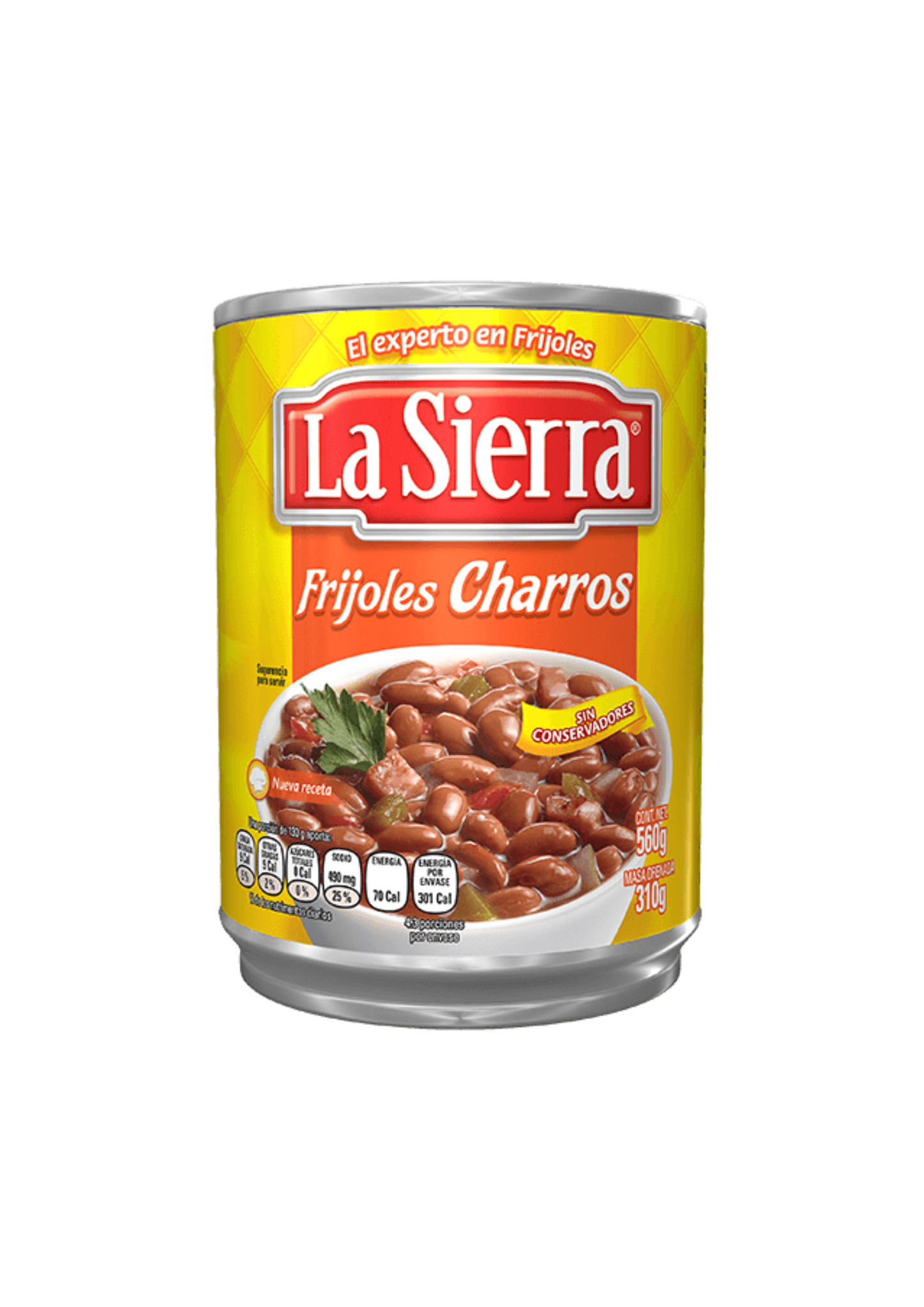 LA SIERRA FRIJOLES ENTEROS CHARROS 560G