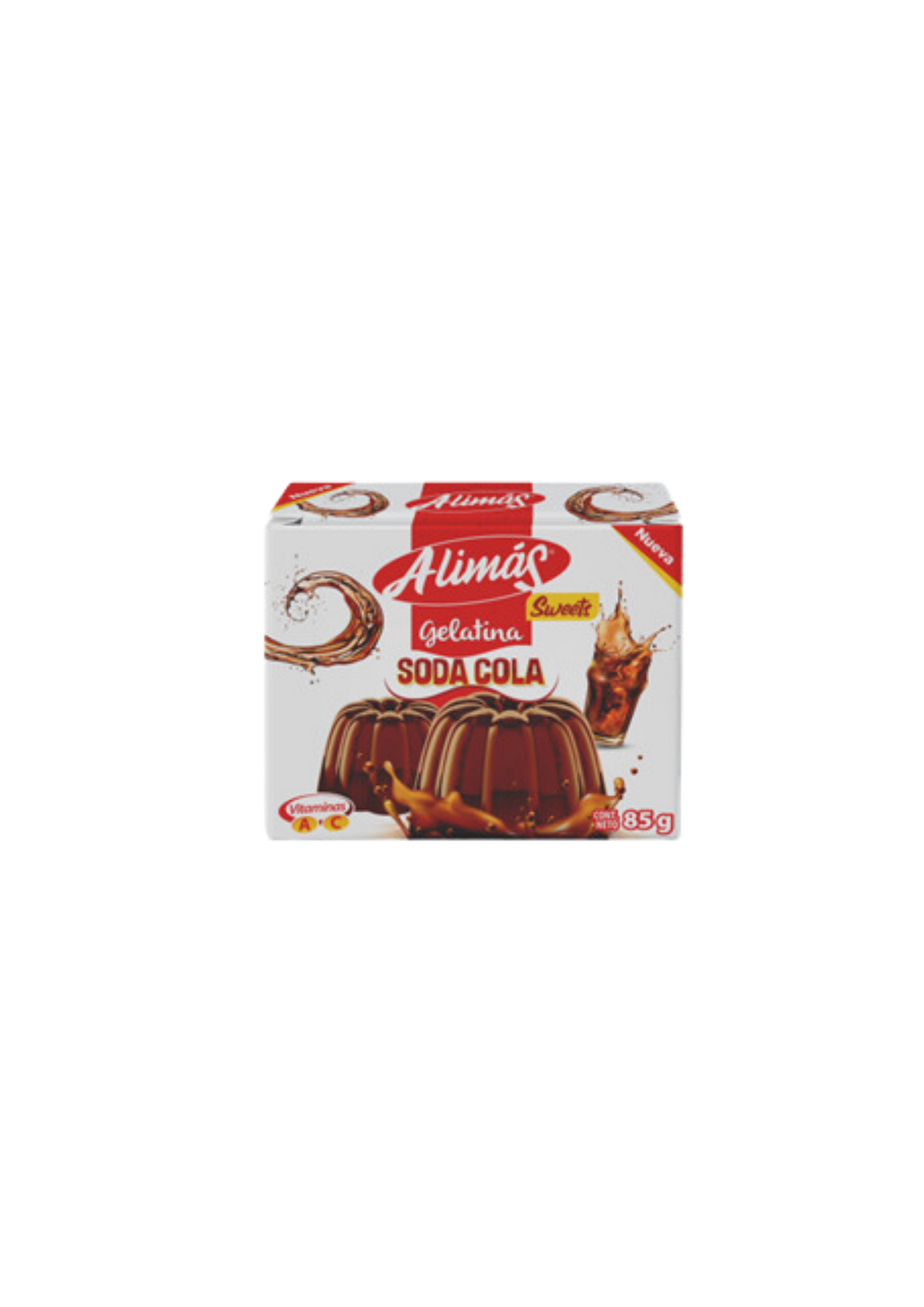 ALIMÁS GELATINA EN CAJA SABOR COLA 85G