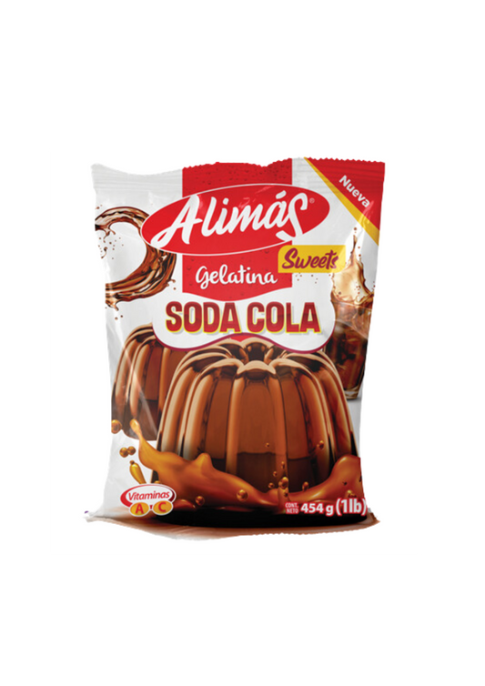 ALIMÁS GELATINA EN BOLSA SABOR COLA BOLSA 454G