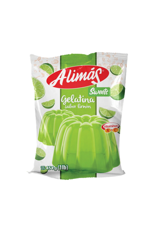 ALIMÁS GELATINA EN BOLSA SABOR LIMON BOLSA 454G