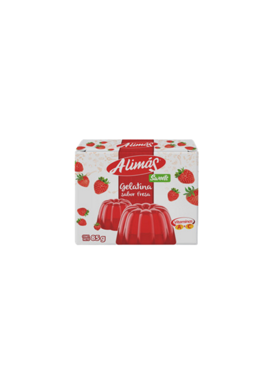 ALIMÁS GELATINA EN CAJA SABOR FRESA 85G