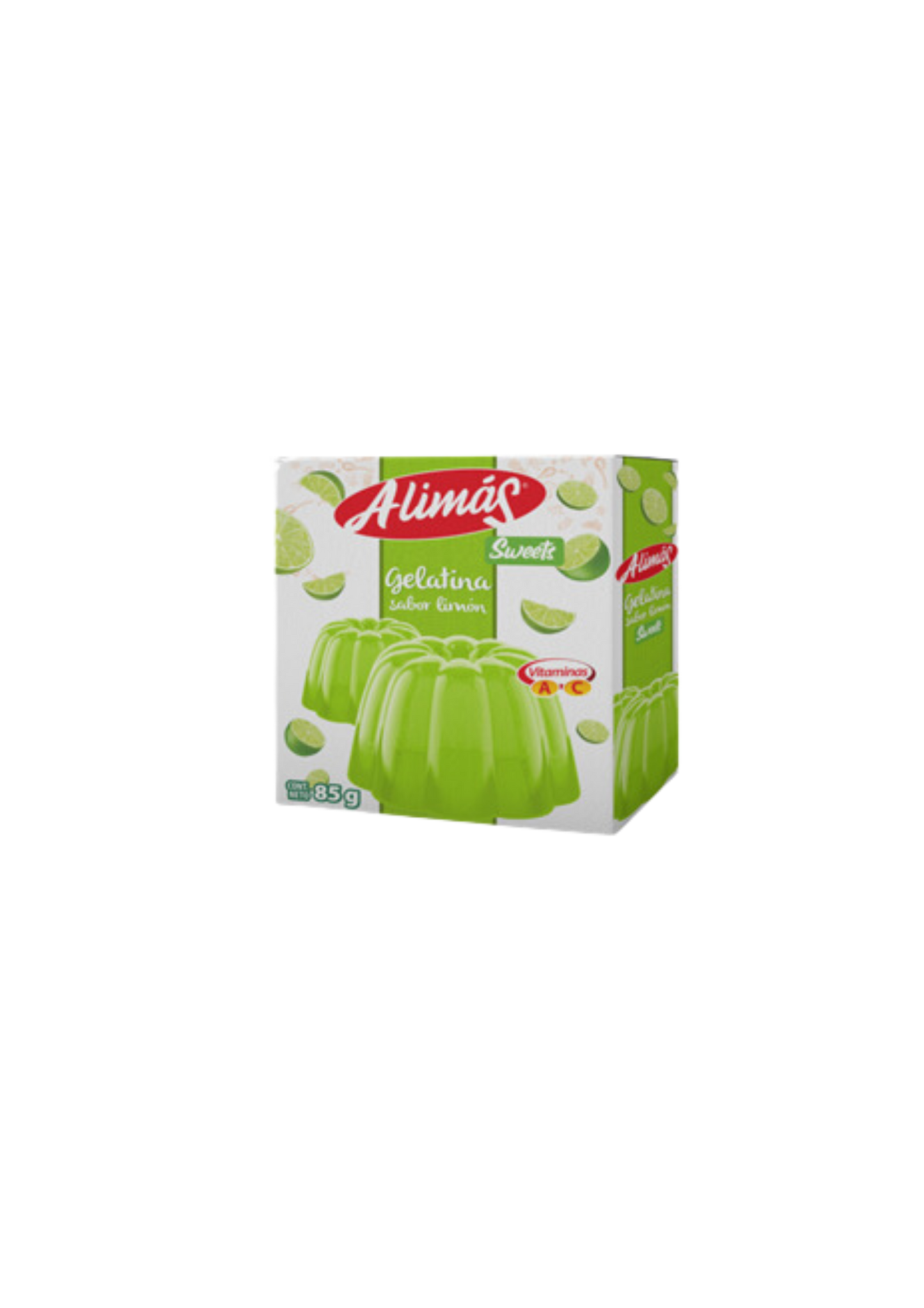 ALIMÁS GELATINA EN CAJA SABOR LIMON 85G