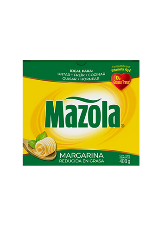 MAZOLA MARGARINA BARRA 400G