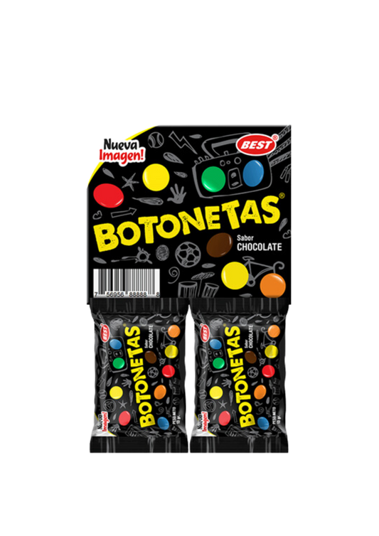 BEST BOTONETA CHOCOLATE PAQUETE DE 24 UNIDADES