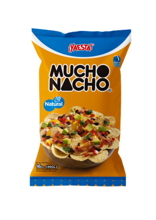 ¡YAESTA! MUCHO NACHO NATURAL REDONDO 1 LB