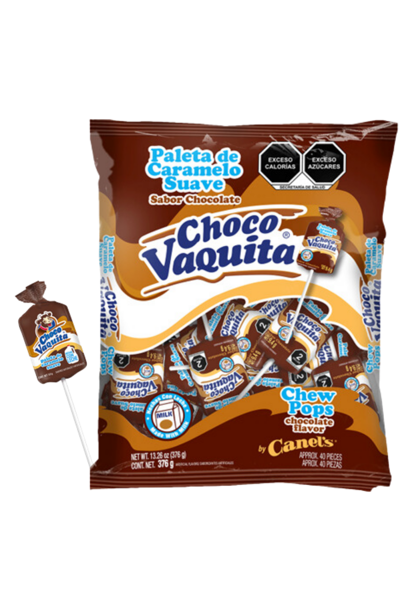 LA VAQUITA PALETA CHOCO VAQUITA BOLSA DE 40 UNIDADES