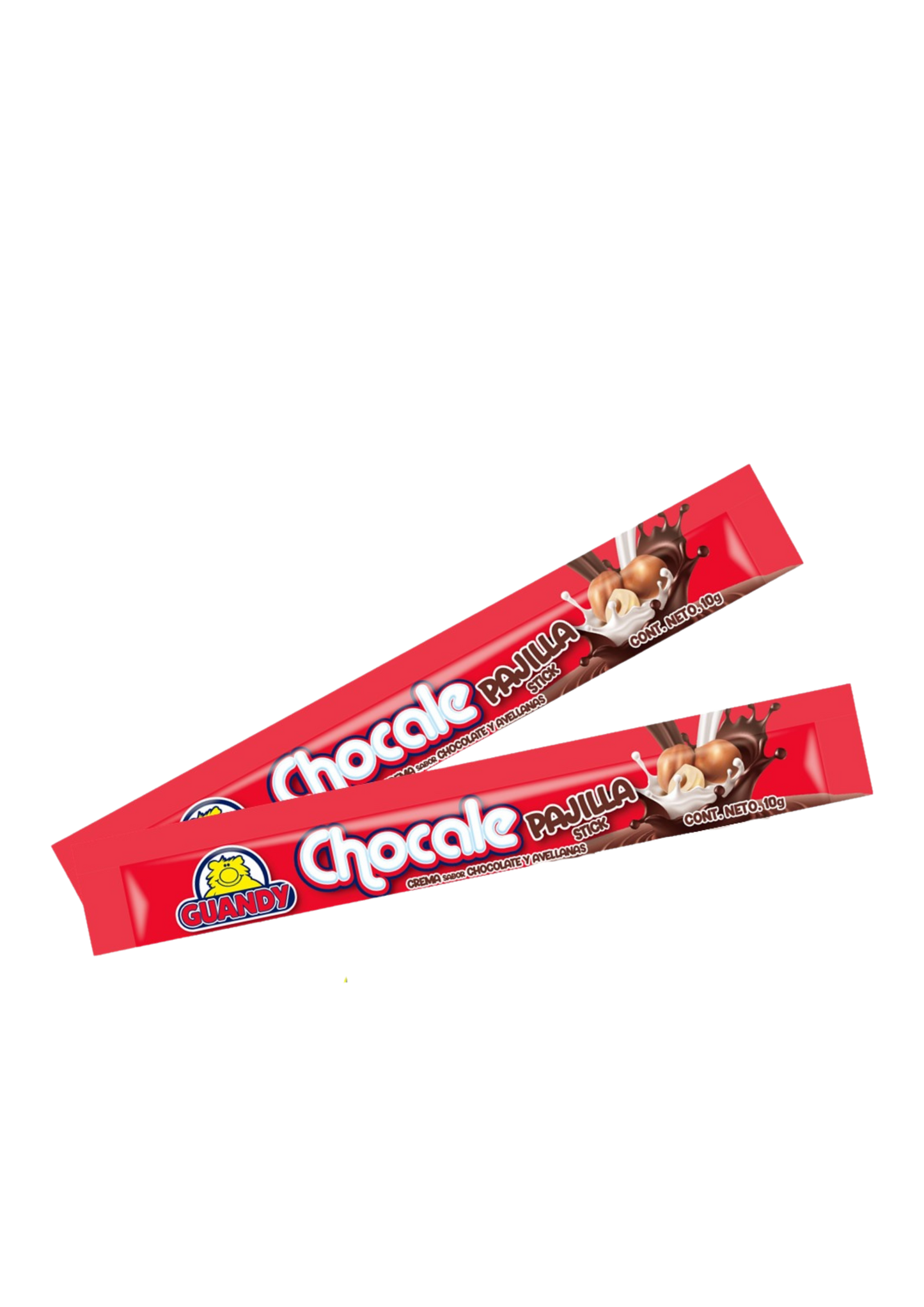 GUANDY CHOCALE PAJILLA DE CHOCOLATE BOTE 50 UNIDADES