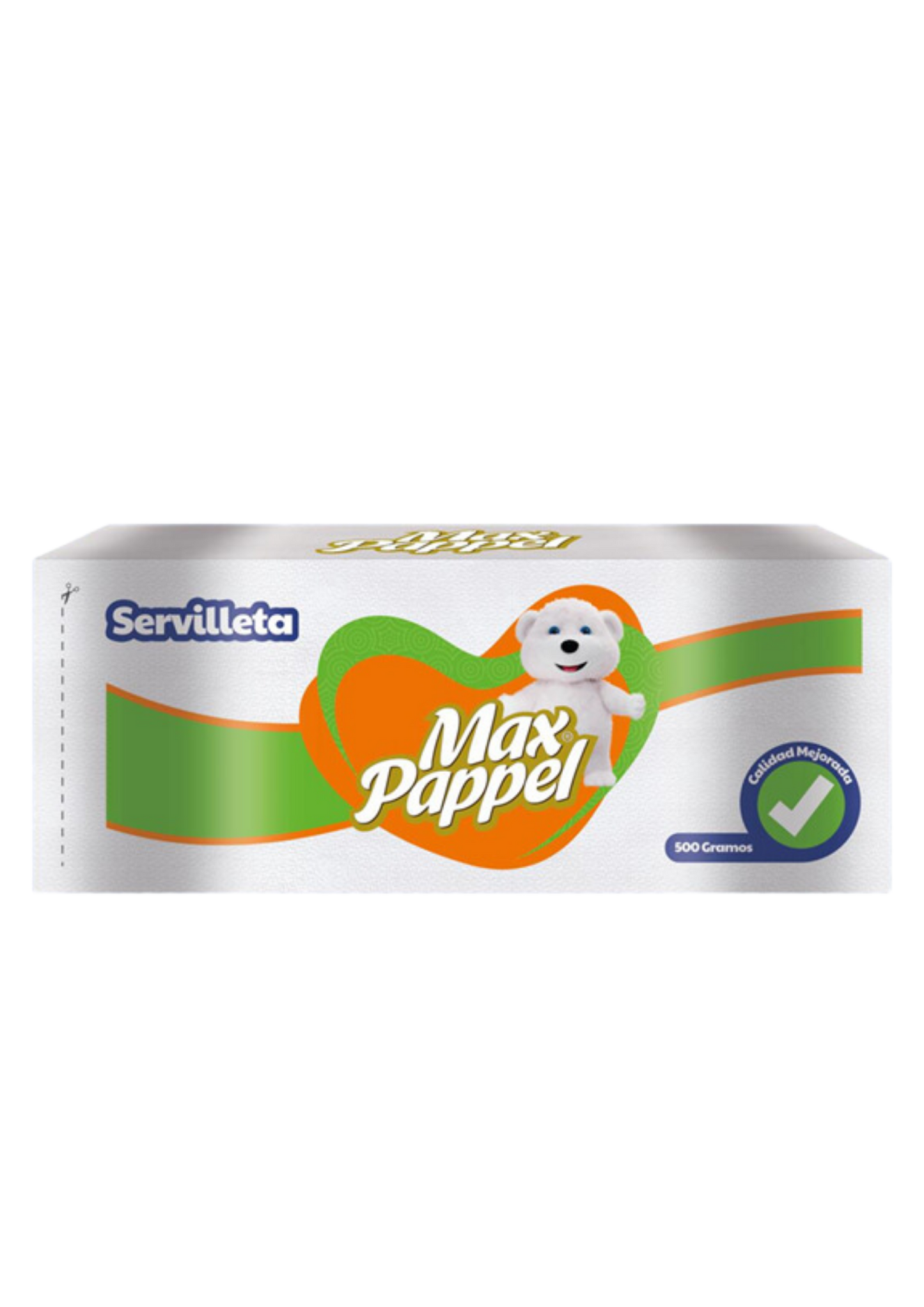 MAX PAPPEL SERVILLETA FAMILIAR 4 PAQUETES DE 500G