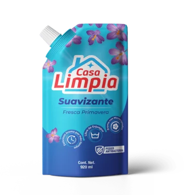 CASA LIMPIA SUAVIZANTE DE ROPA FRESCA PRIMAVERA DOYPACK 720ML