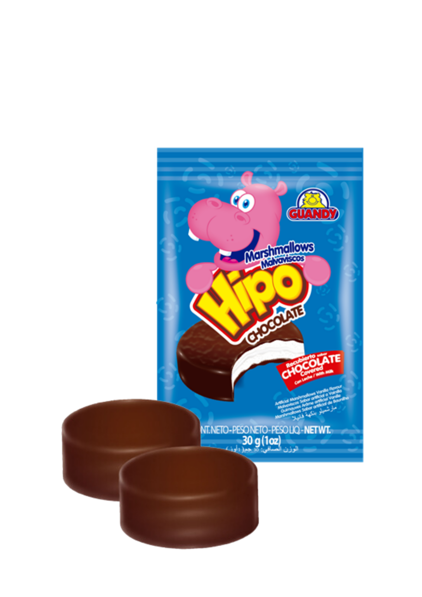 GUANDY HIPO CHOCOLATE PAQUETE DE 10 UNIDADES DE 30G