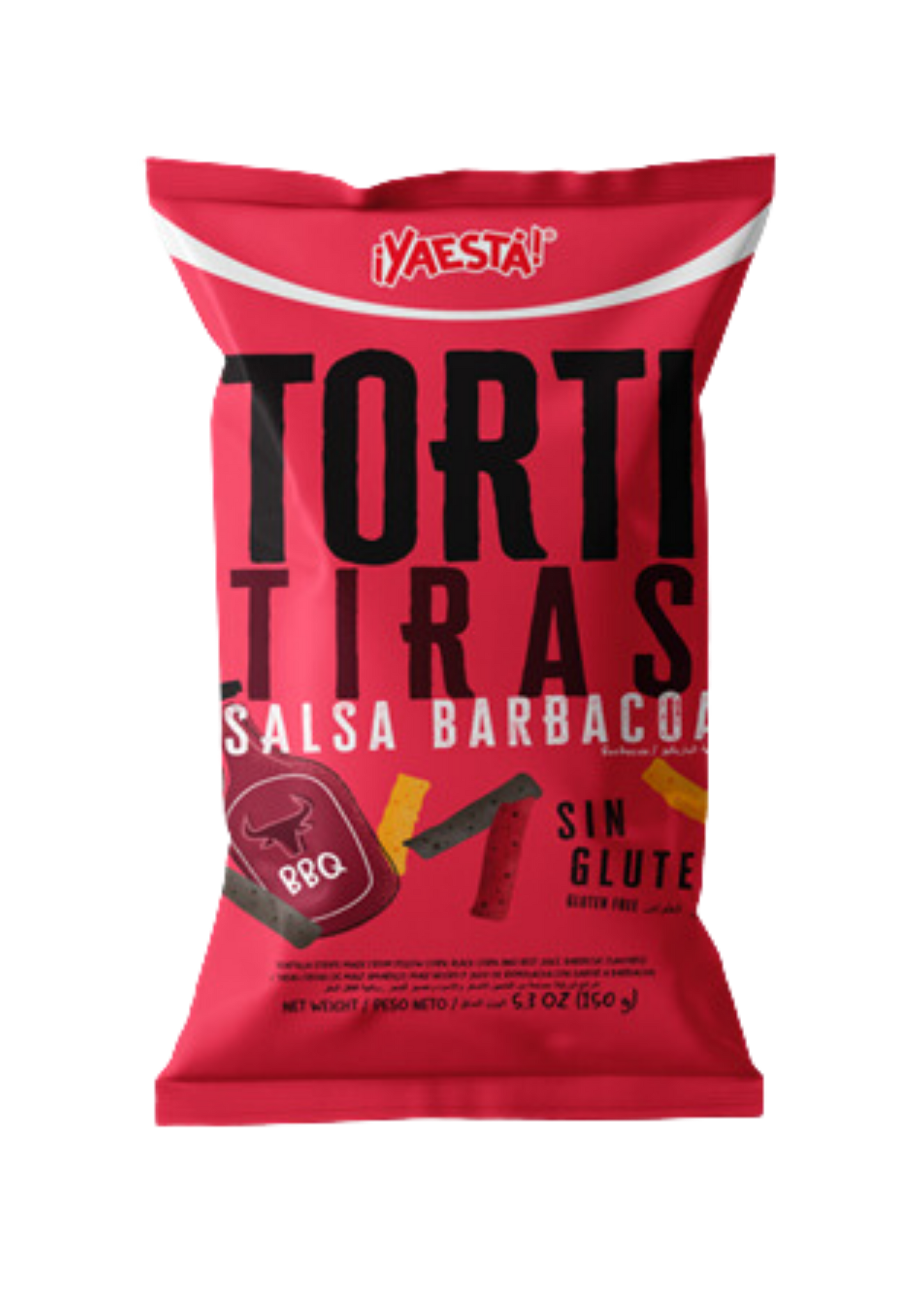 ¡YAESTA! TORTITIRAS ARTESANAL BARBACOA 150G