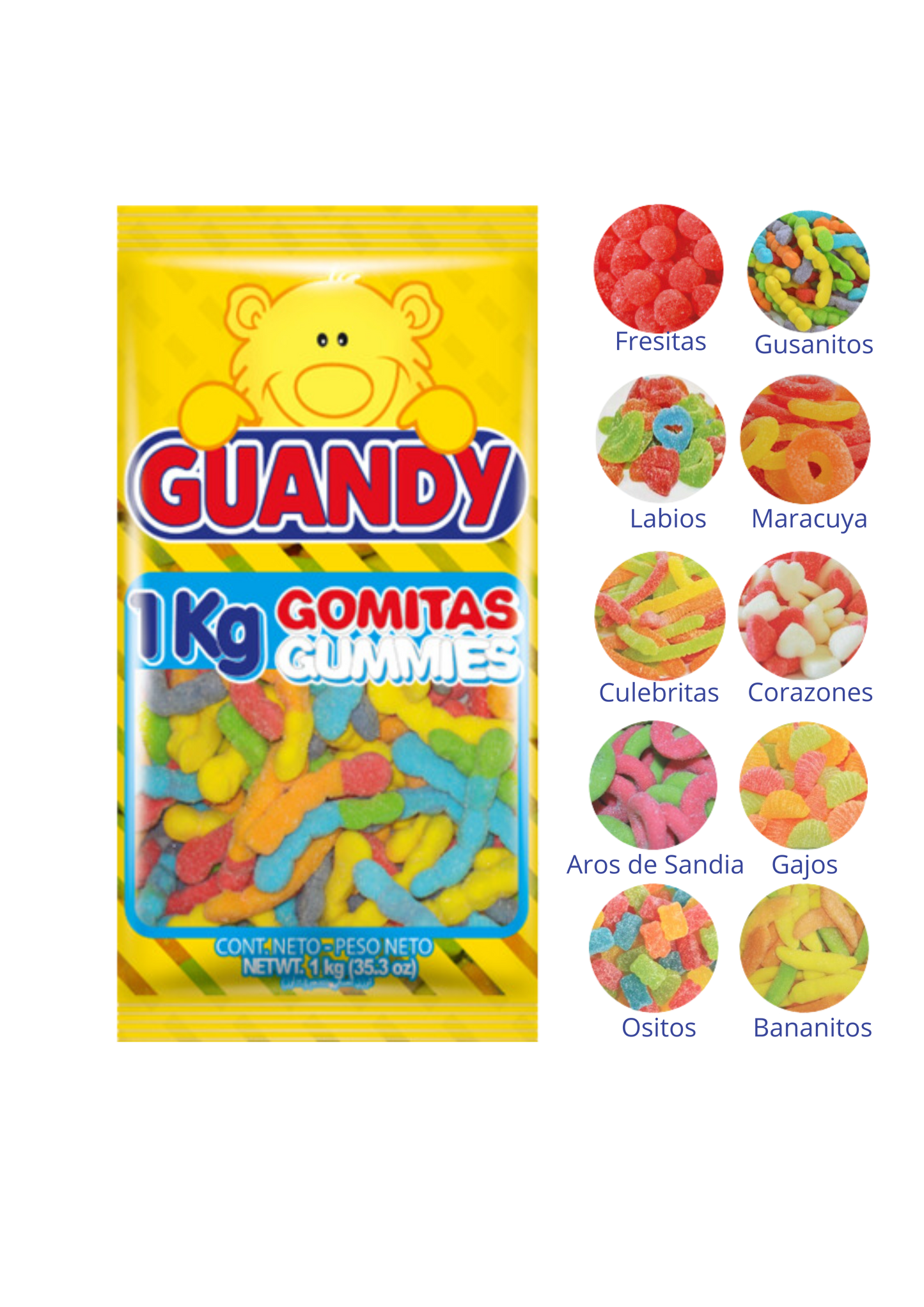 GUANDY GOMITA BOLSA DE KILO