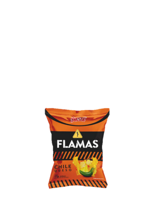 ¡YAESTA! FLAMAS QUESO 19G 12 UNIDADES