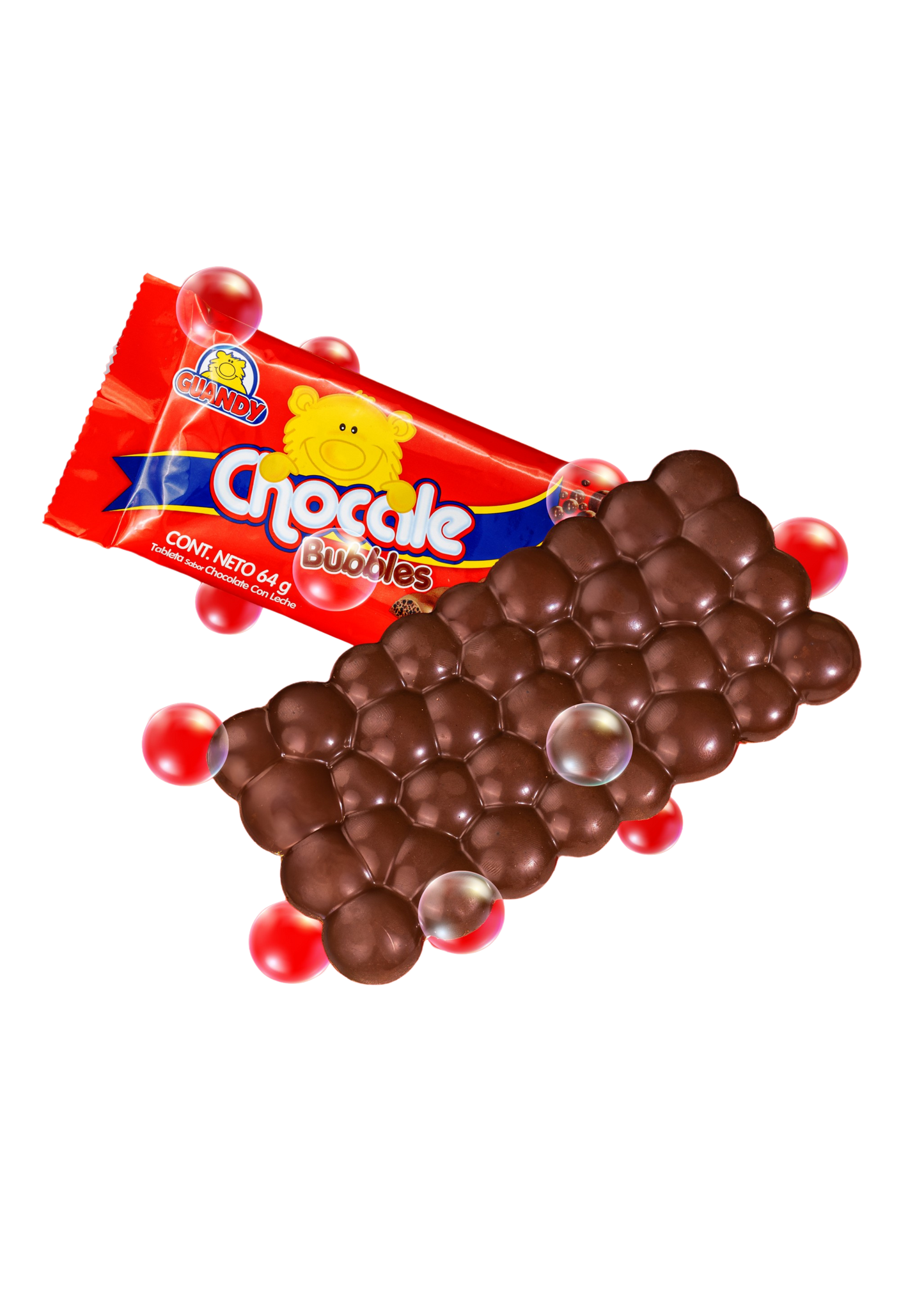 GUANDY CHOCALE BUBBLE DISPENSADOR DE 12 UNIDADES