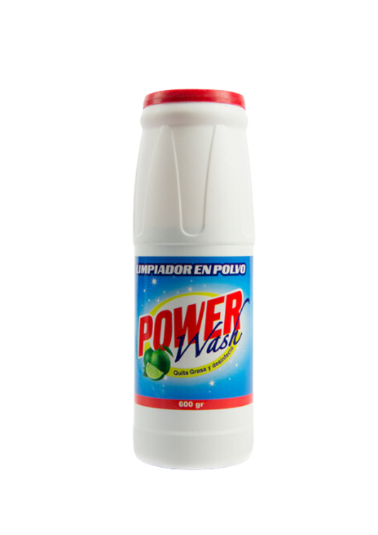 POWER WASH LIMPIADOR EN POLVO CON CLORO 600G